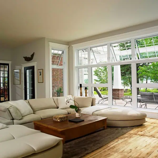 Vinyl window and door installation in Greenville SC with clean finish